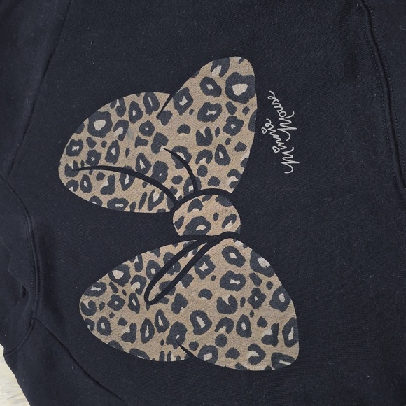 Disney Black Fleece Cropped Sweatshirt - Picture 2 of 4